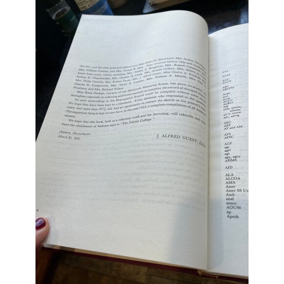 Amherst College Biographical Records 1963 Graduates & Non-Graduates 1822-1962 - Picture 6 of 6